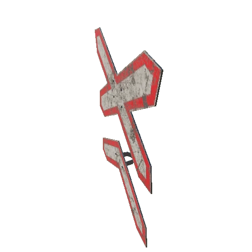 road sign_iron_road_stop